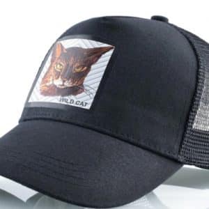 כובע חיות חתול פרא שחור