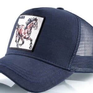 כובע חיות הסוס הדוהר כחול