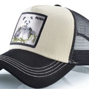 כובע דוב פנדה שחור ולבן
